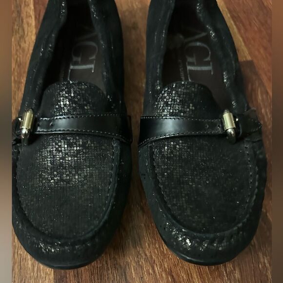 AGL Black Loafers with Buckle Detail - Picture 8 of 12